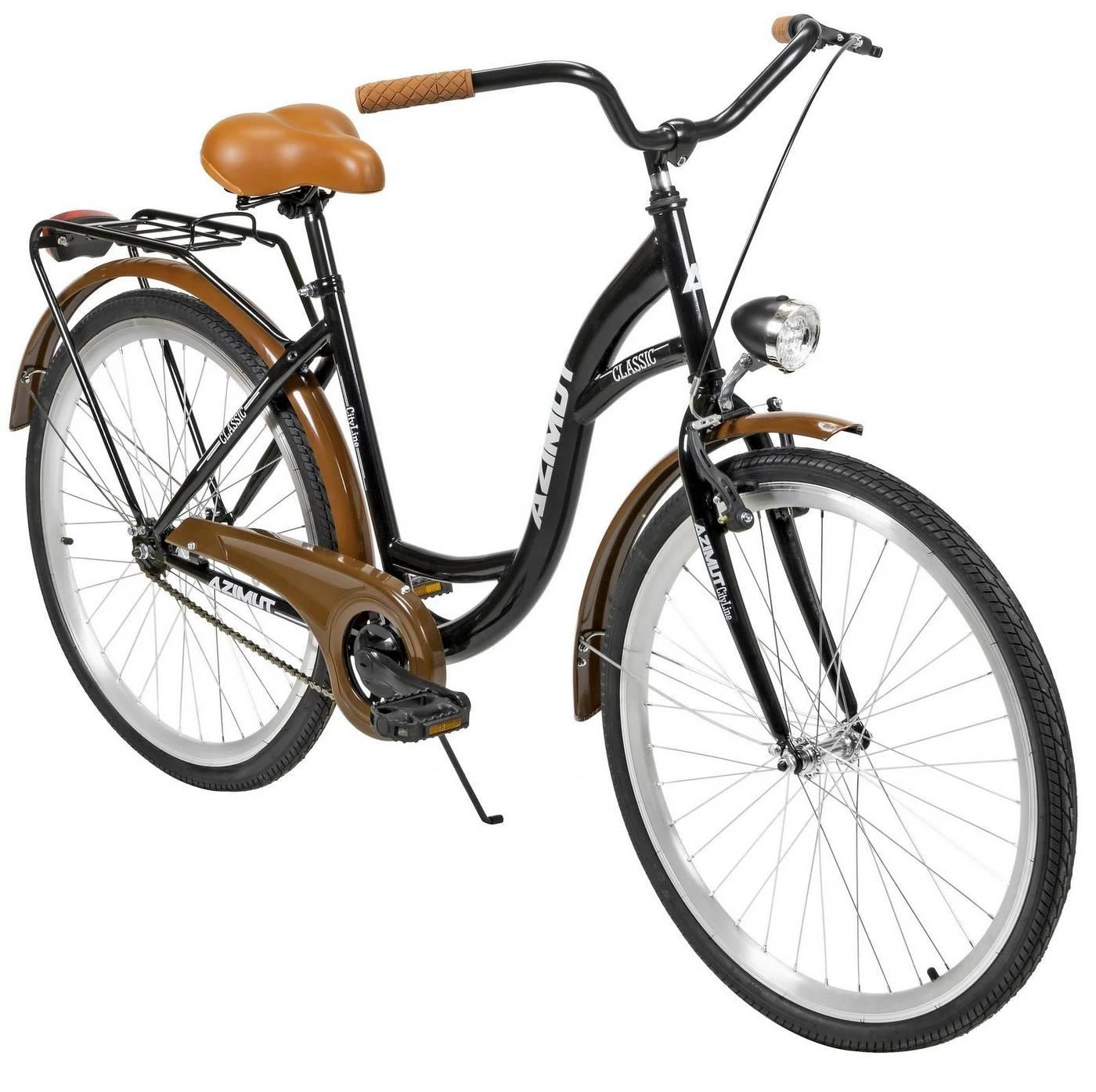 Dviratis AZIMUT Classic 26" 2025 juodas