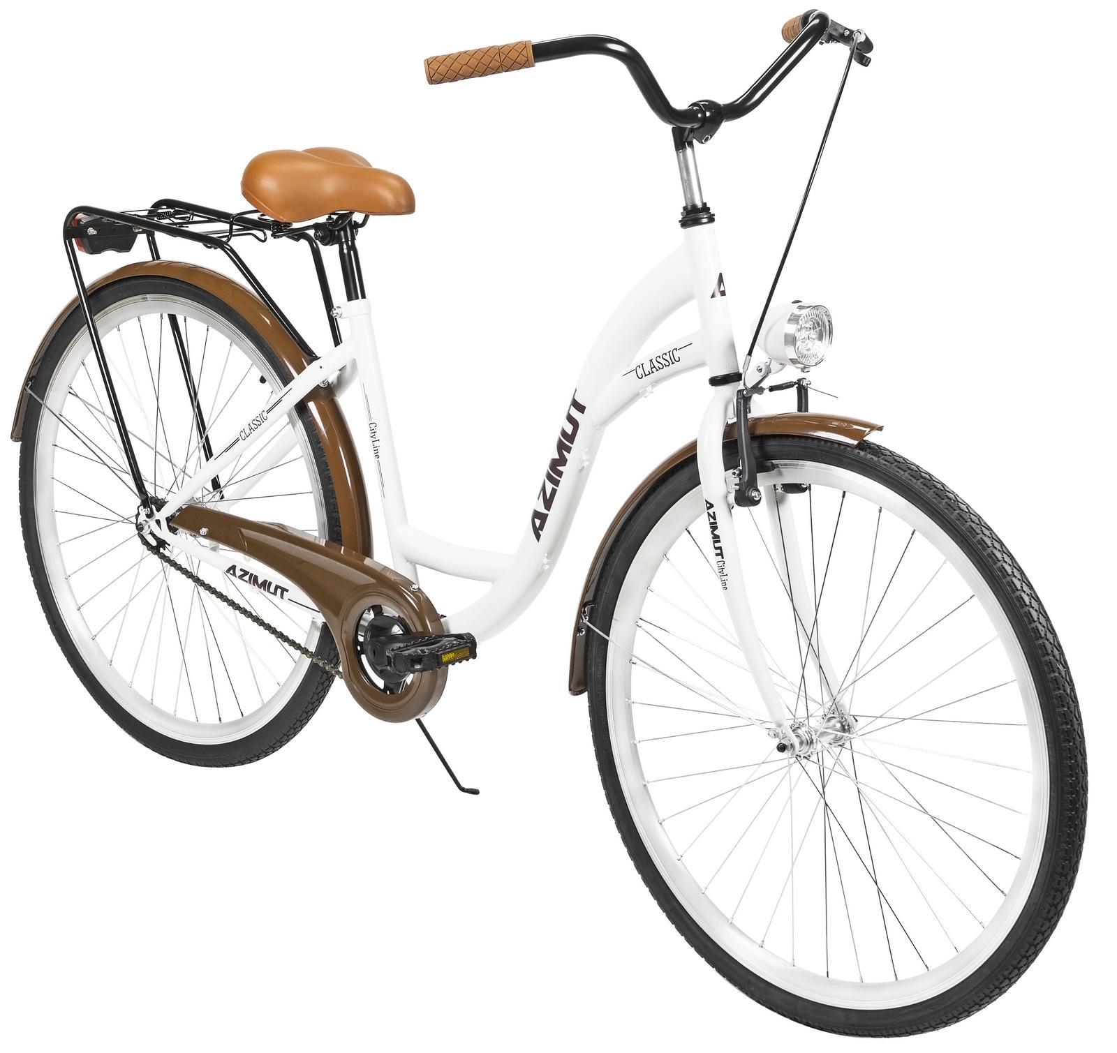 Dviratis AZIMUT Classic 28" 2025 baltas