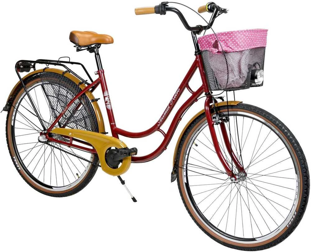 Dviratis AZIMUT Holland Retro 28" 3-speed 2025 burgund shiny