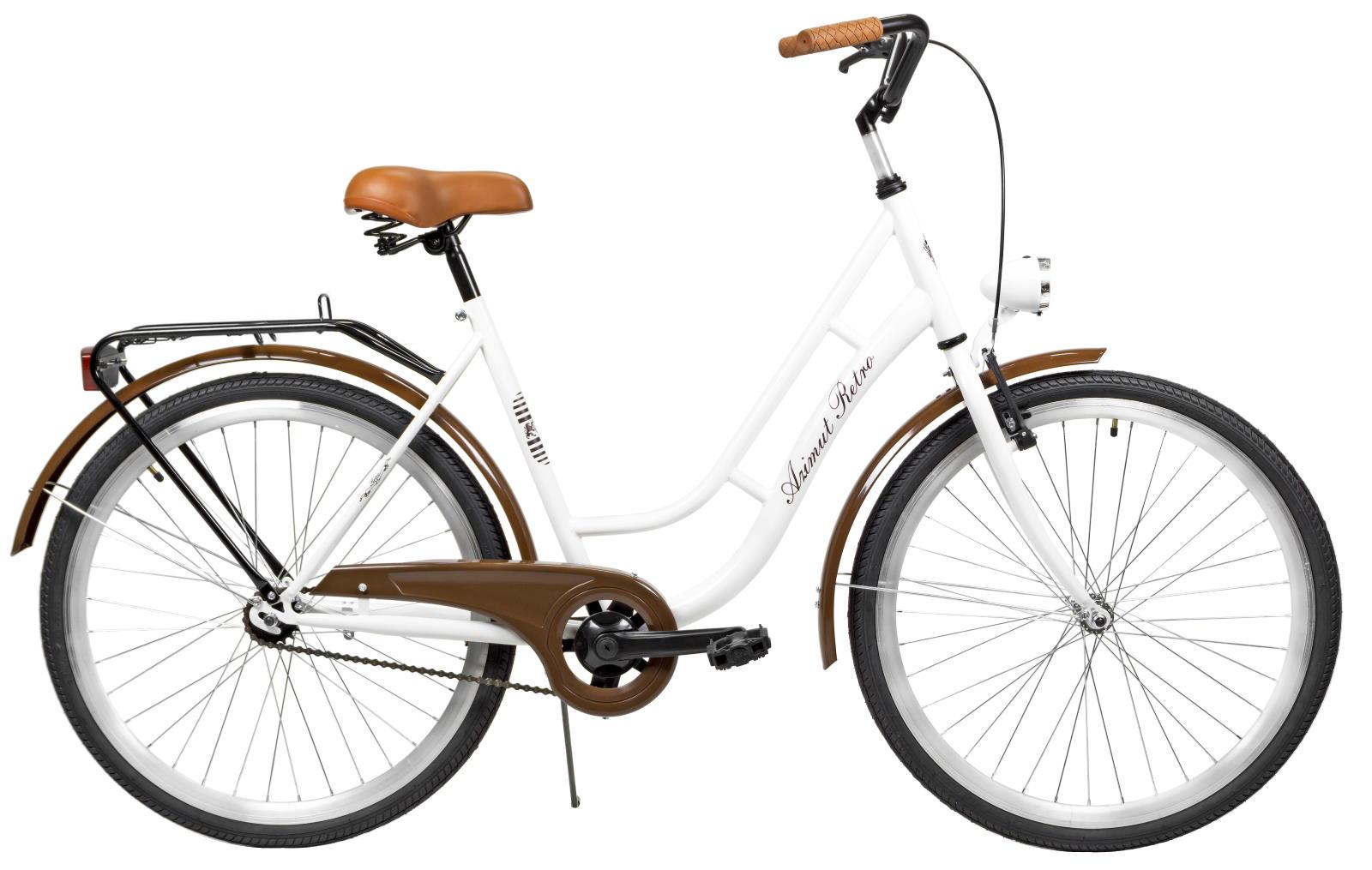 Dviratis AZIMUT Retro 26" 2025 baltas