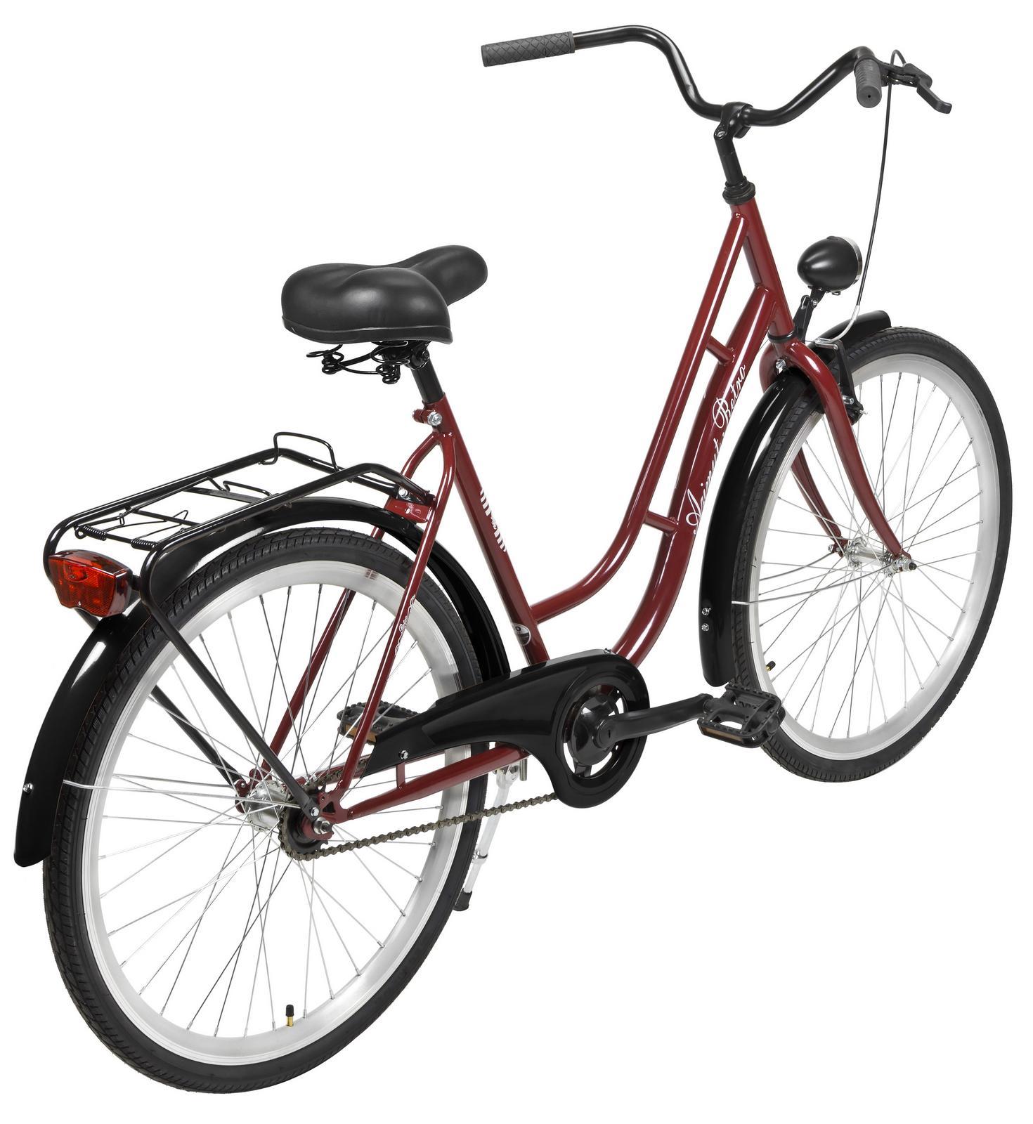 Dviratis AZIMUT Retro 26" 2025 bordo