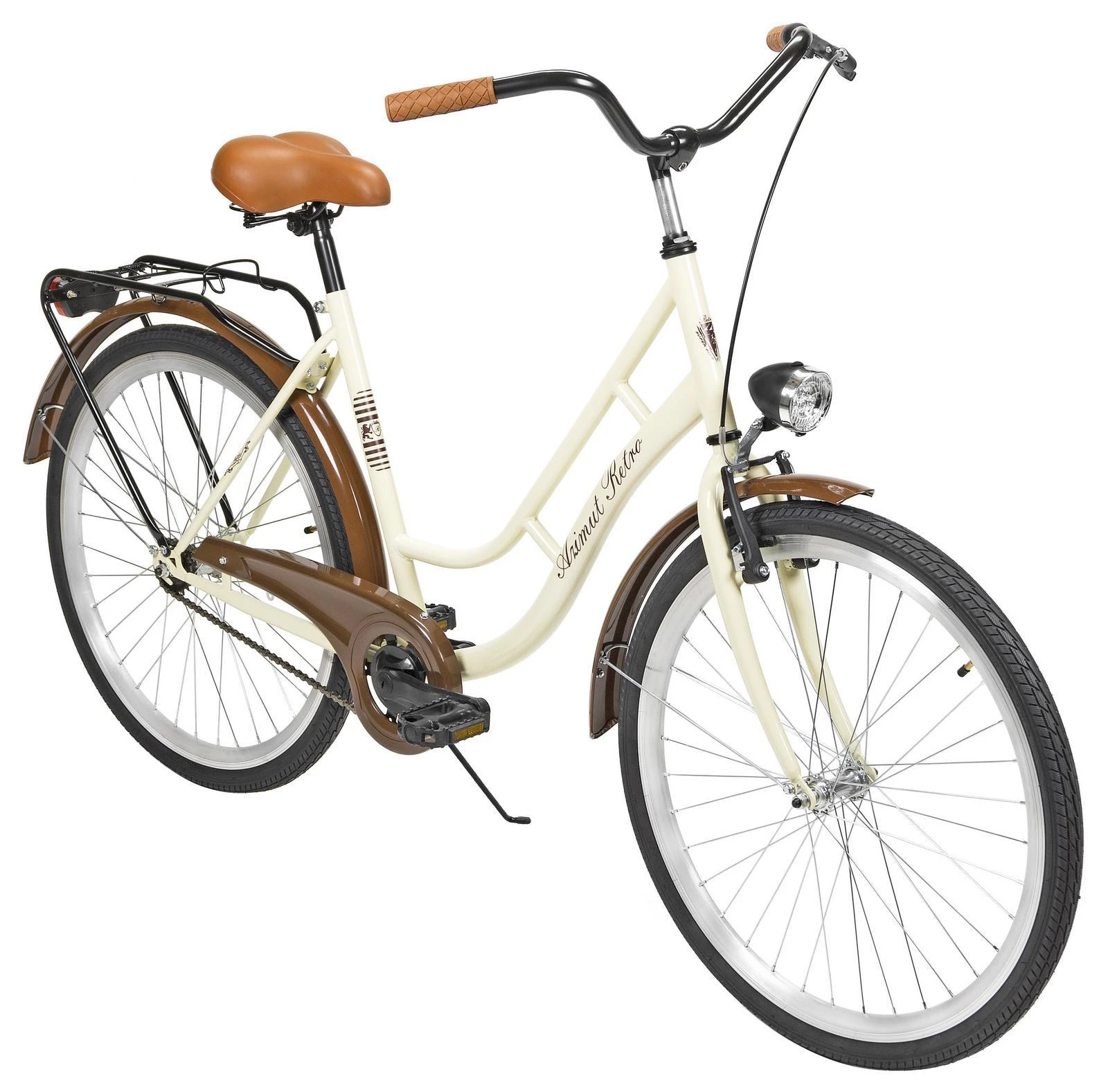 Dviratis AZIMUT Retro 26" 2025 cream