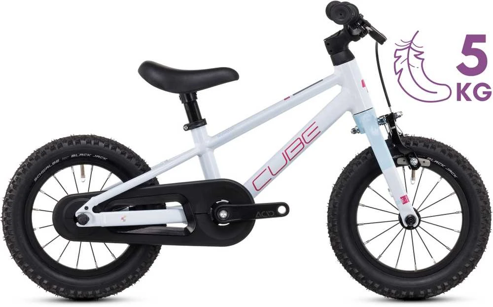Dviratis Cube Numove 120 RT flashwhite'n'pink 2025