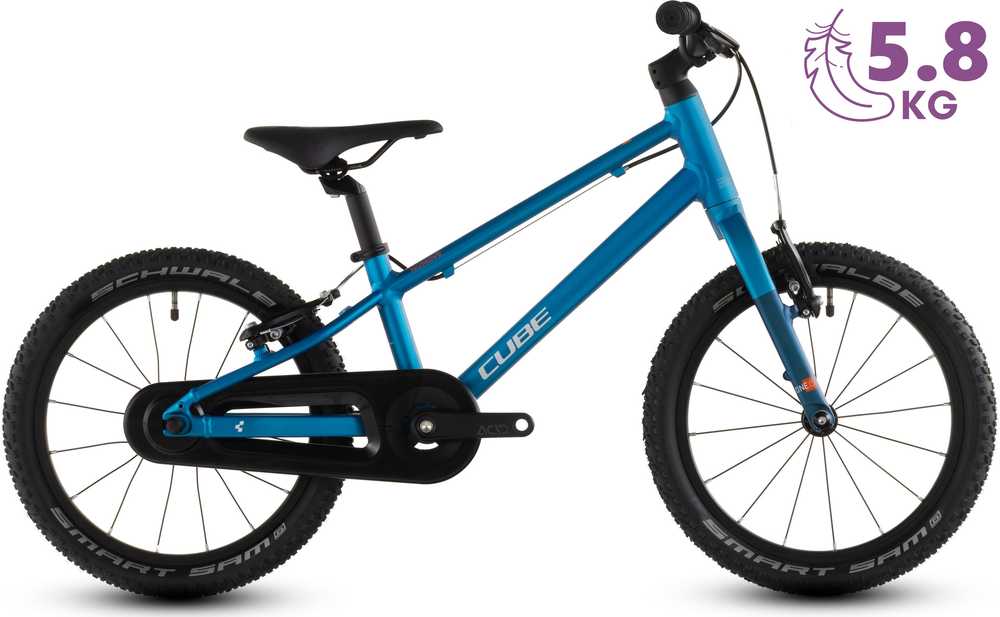 Dviratis Cube Numove 160 topasblue'n'nebula 2027
