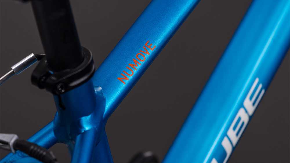 Dviratis Cube Numove 160 topasblue'n'nebula 2027