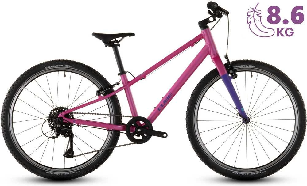 Dviratis Cube Numove 240 fucsia'n'plum 2027