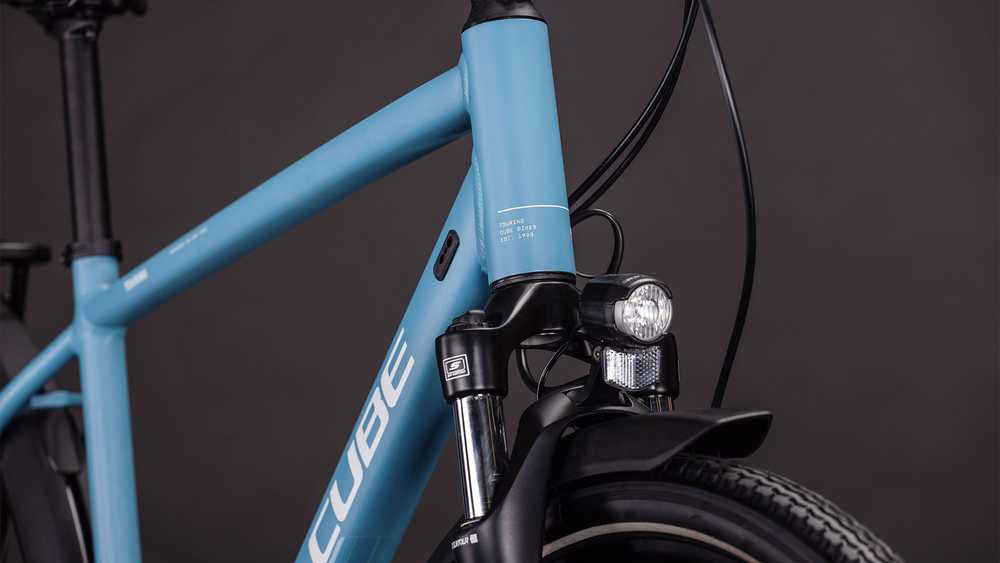 Dviratis Cube Touring ONE bluebird'n'pilkas 2026-50 cm (Dydis: 50 cm)