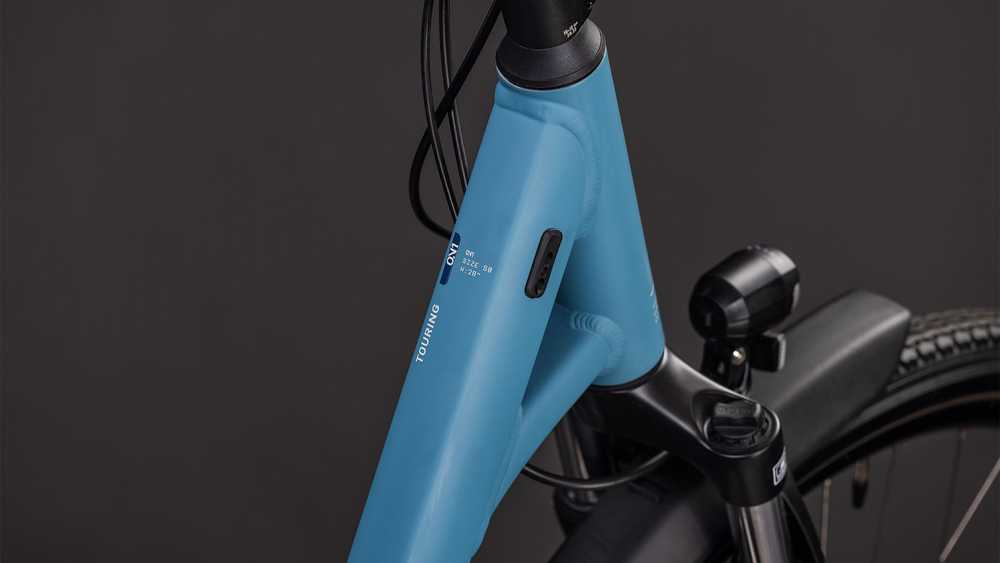 Dviratis Cube Touring ONE Easy Entry bluebird'n'pilkas 2026-50 cm (Dydis: 50 cm)