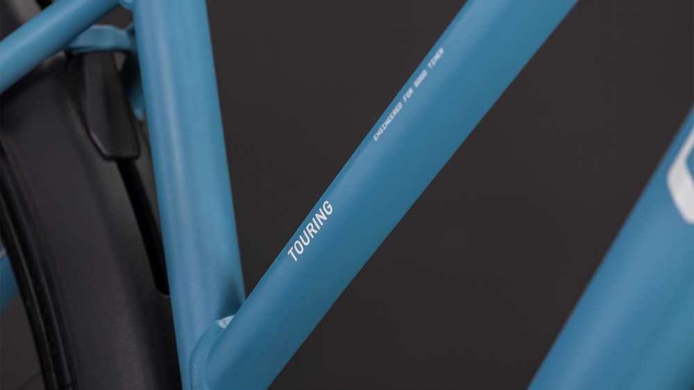 Dviratis Cube Touring ONE Trapeze bluebird'n'pilkas 2026-50 cm (Dydis: 50 cm)