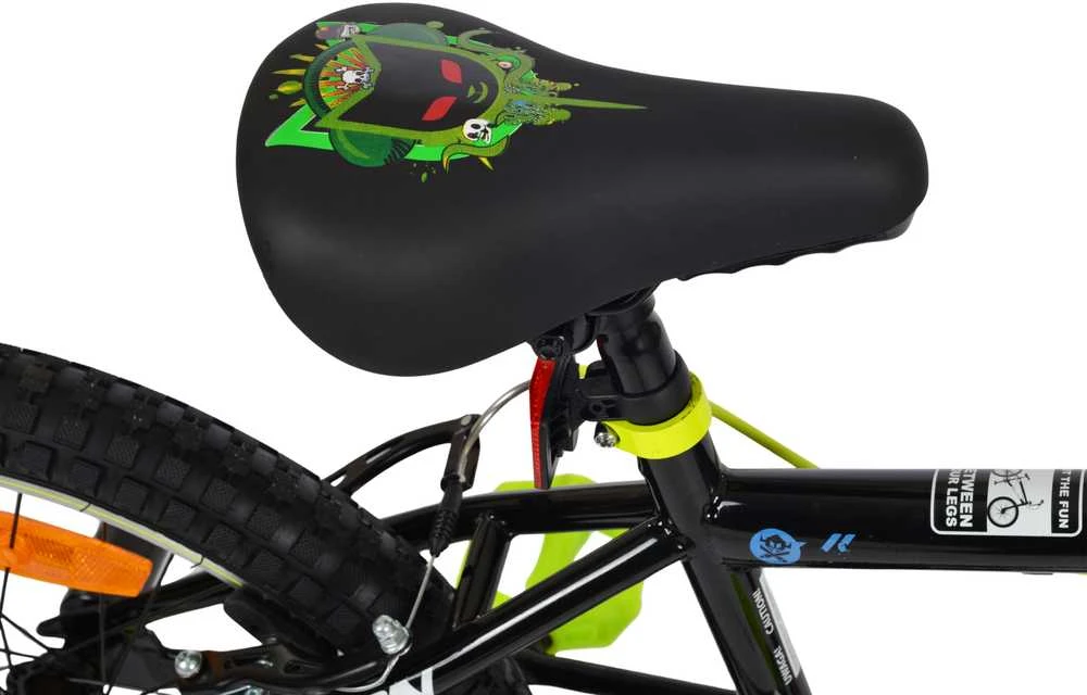 Dviratis Karbon BMX 20 juodas-lime