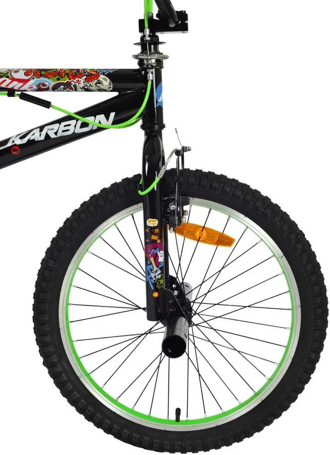 Dviratis Karbon BMX 20 juodas-žalias