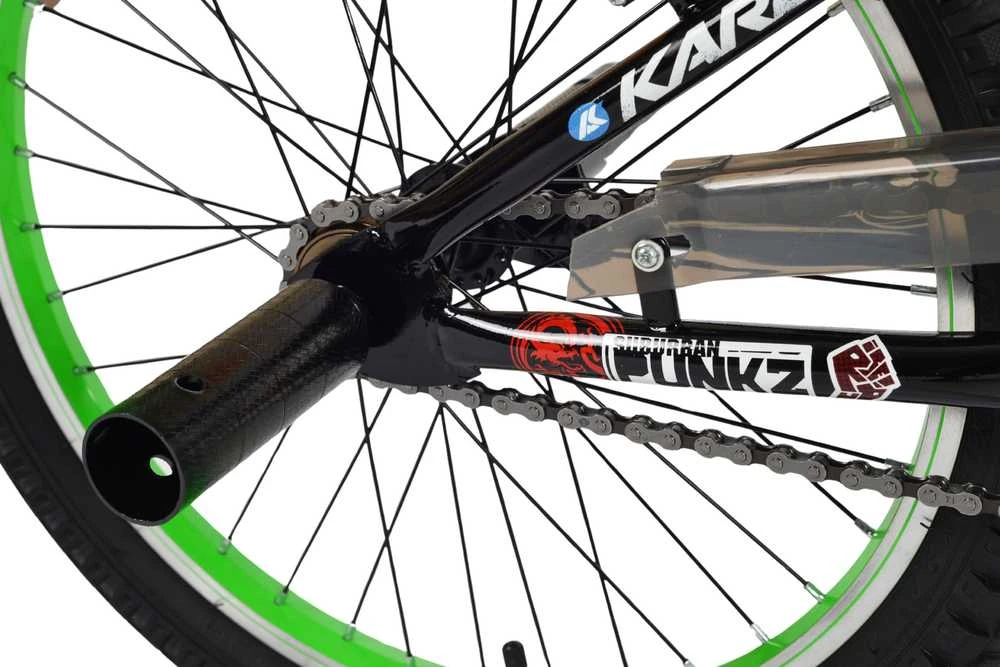 Dviratis Karbon BMX 20 juodas-žalias
