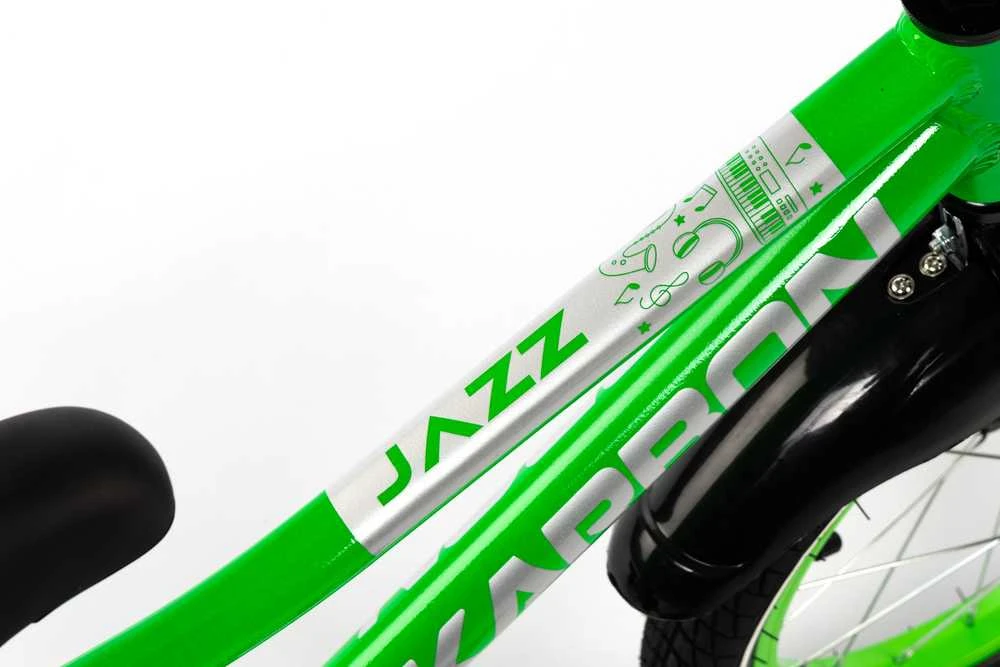 Dviratis Karbon Jazz Alu 16 žalias neon