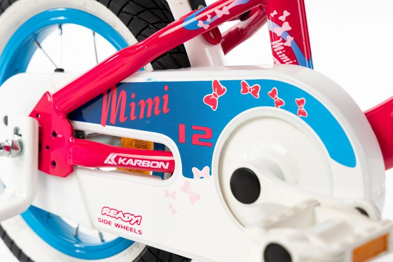 Dviratis Karbon Mimi 12 pink-mėlynas