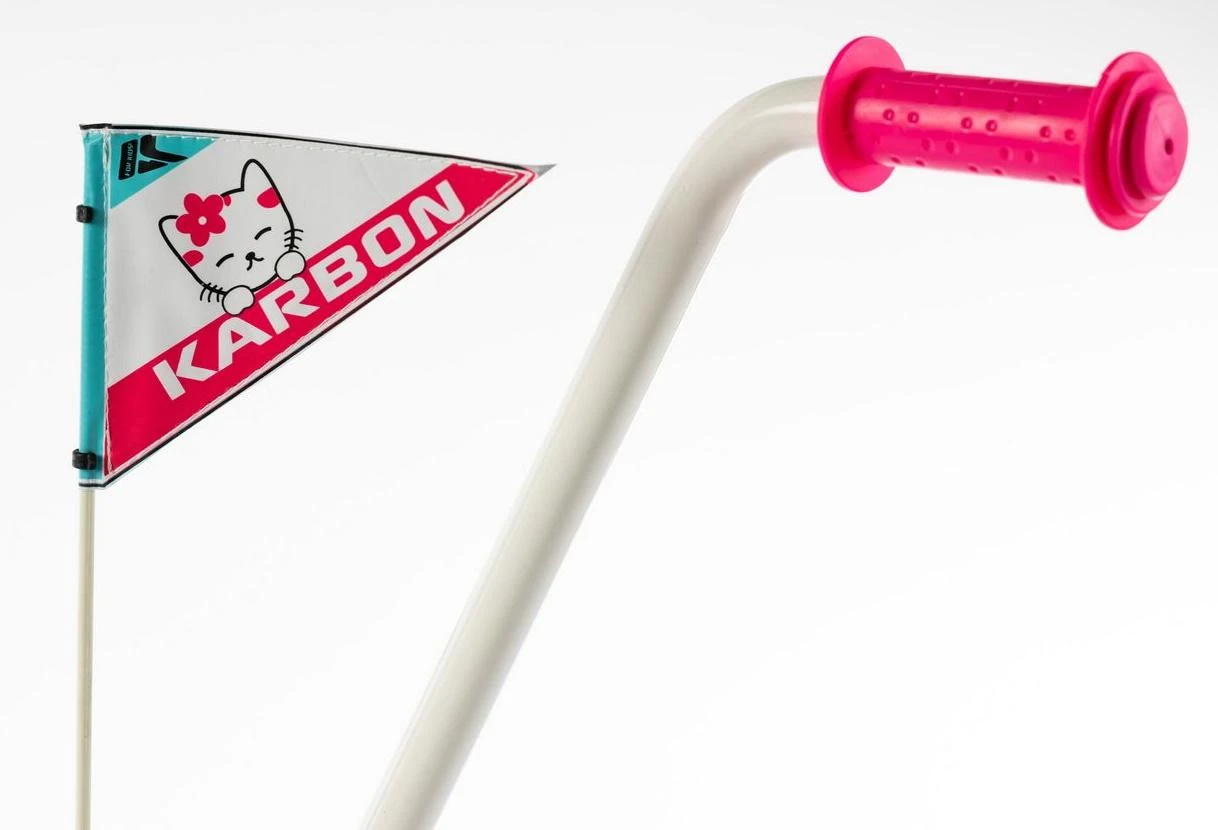 Dviratis Karbon Mimi 14 pink-mėlynas
