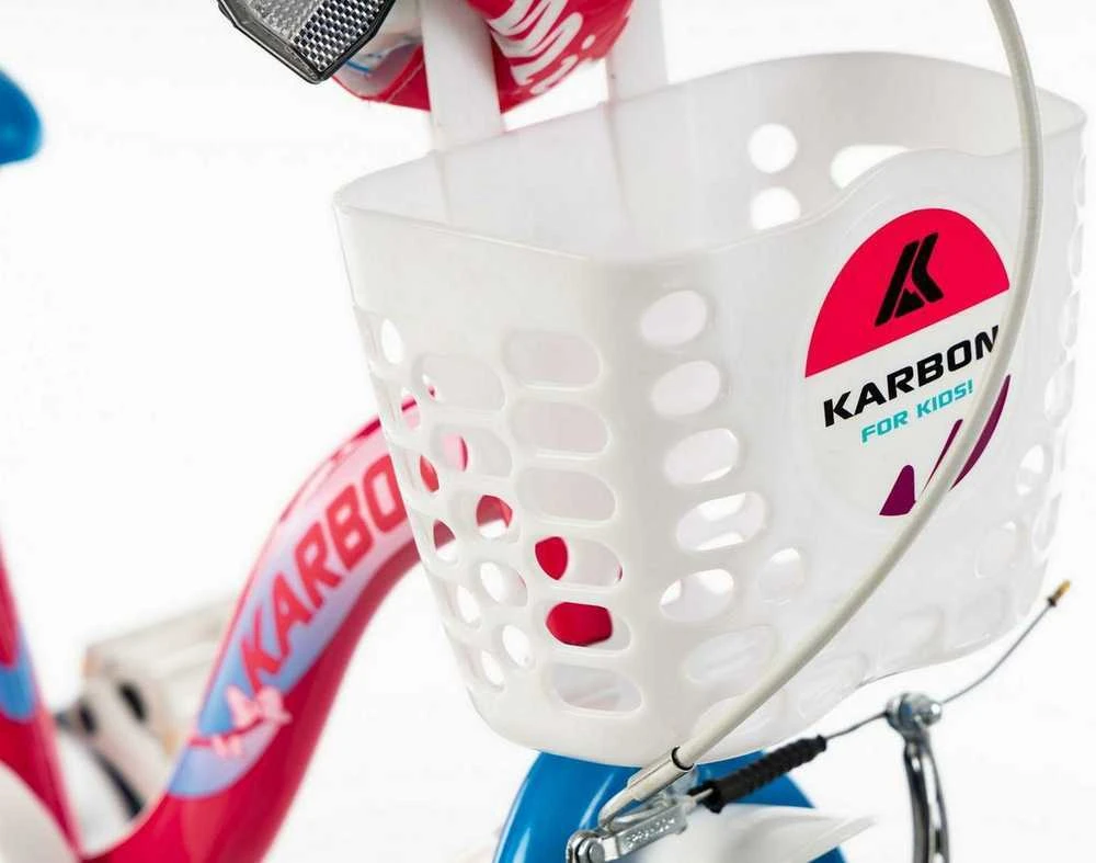 Dviratis Karbon Mimi 14 pink-mėlynas