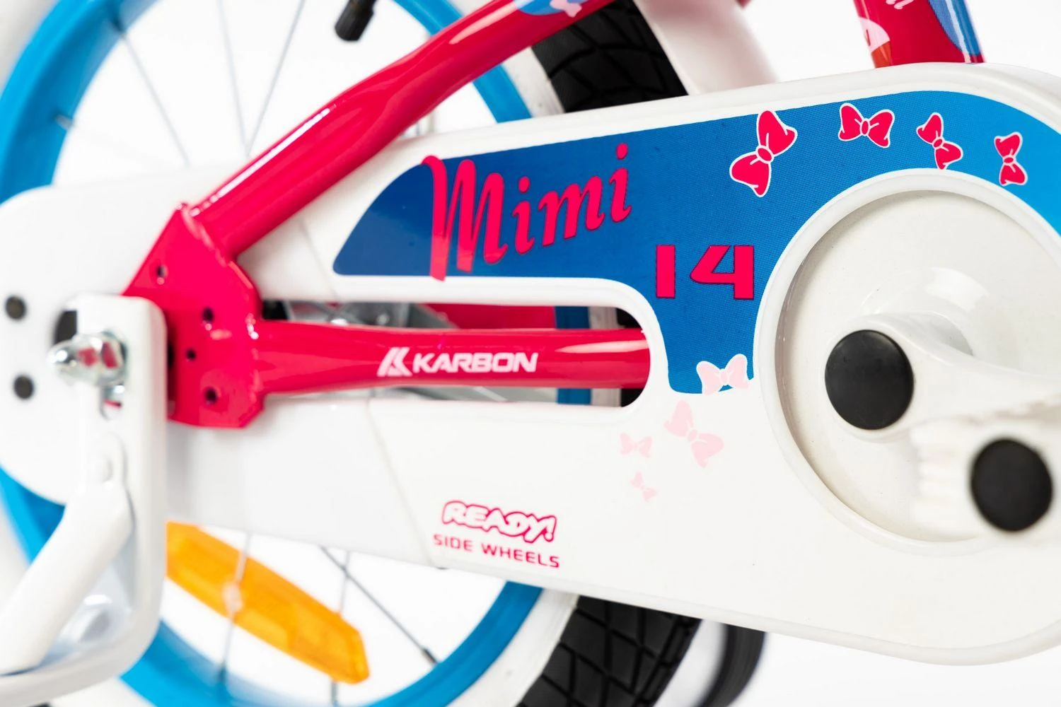 Dviratis Karbon Mimi 14 pink-mėlynas