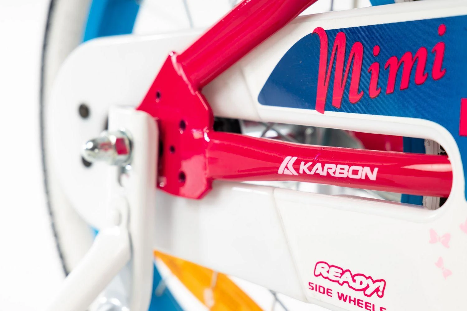 Dviratis Karbon Mimi 14 pink-mėlynas