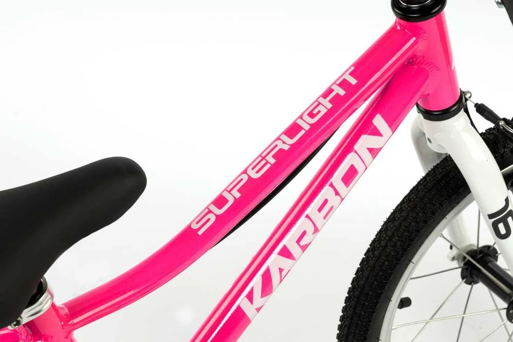Dviratis Karbon Superlight Alu 16 pink