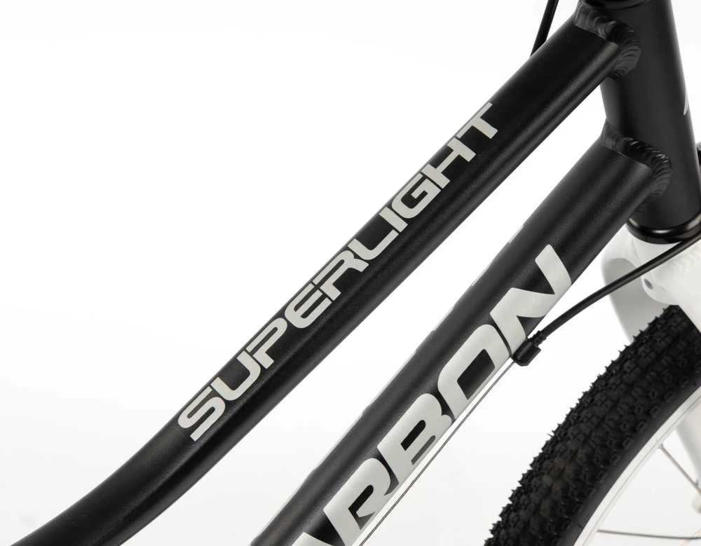 Dviratis Karbon Superlight Alu 20 juodas