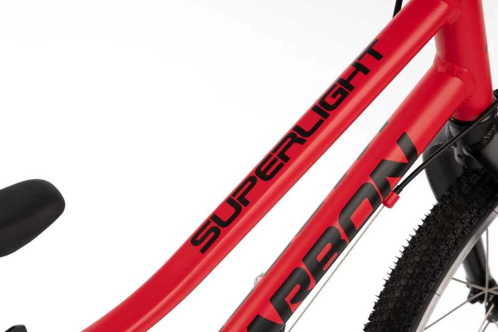 Dviratis Karbon Superlight Alu 20 red