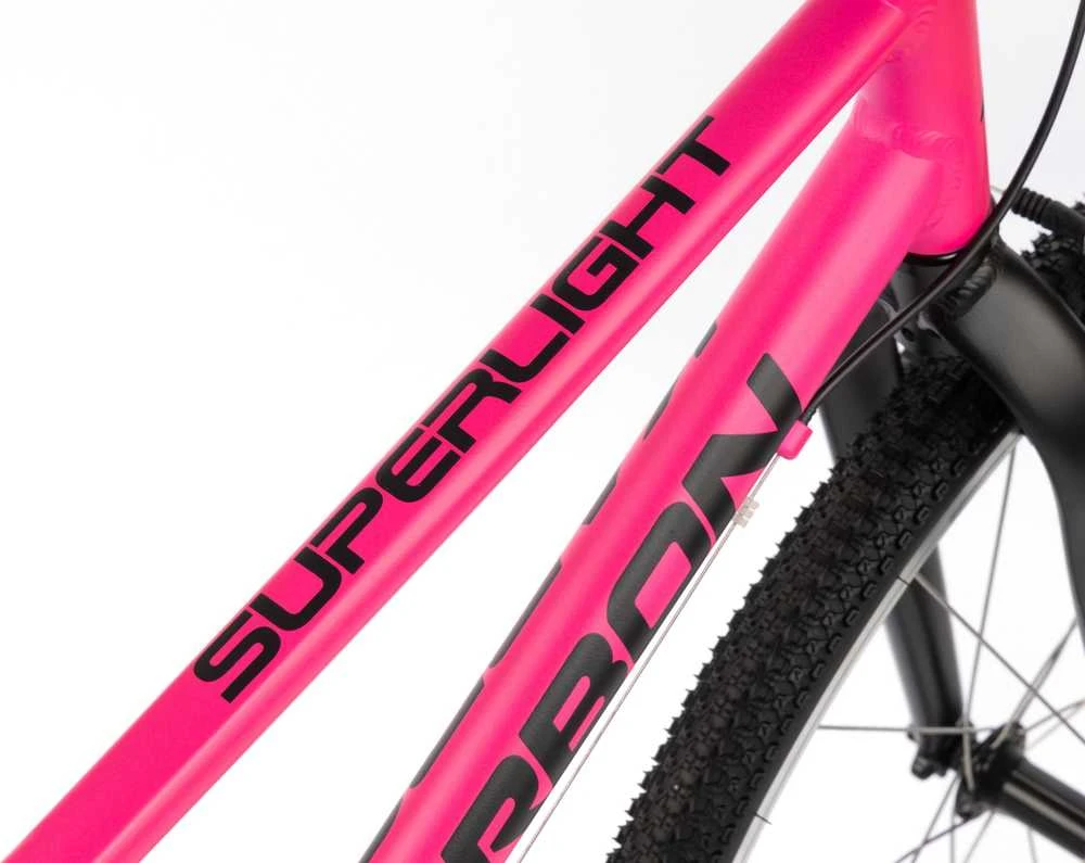 Dviratis Karbon Superlight Alu 26 pink