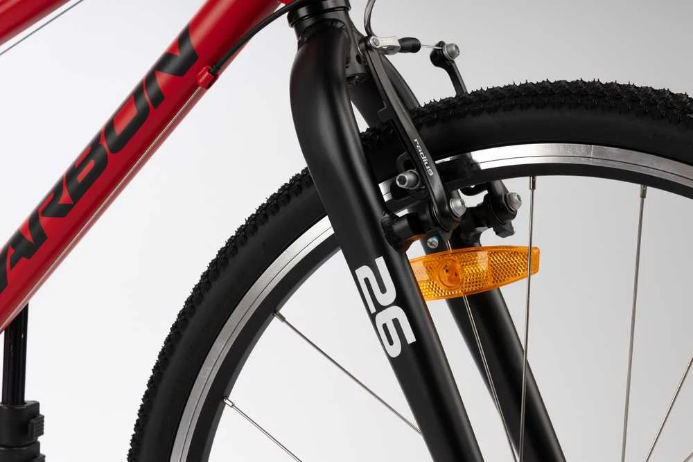 Dviratis Karbon Superlight Alu 26 red