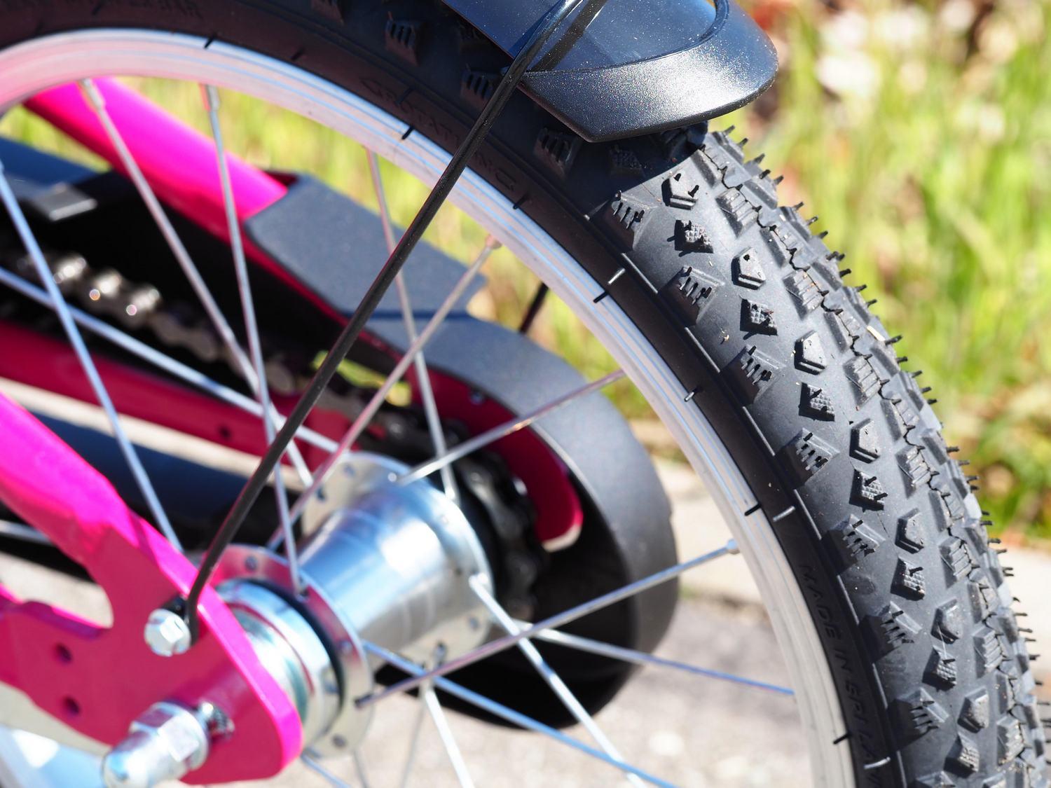 Dviratis PUKY CYKE 16-1 Alu berry-baltas