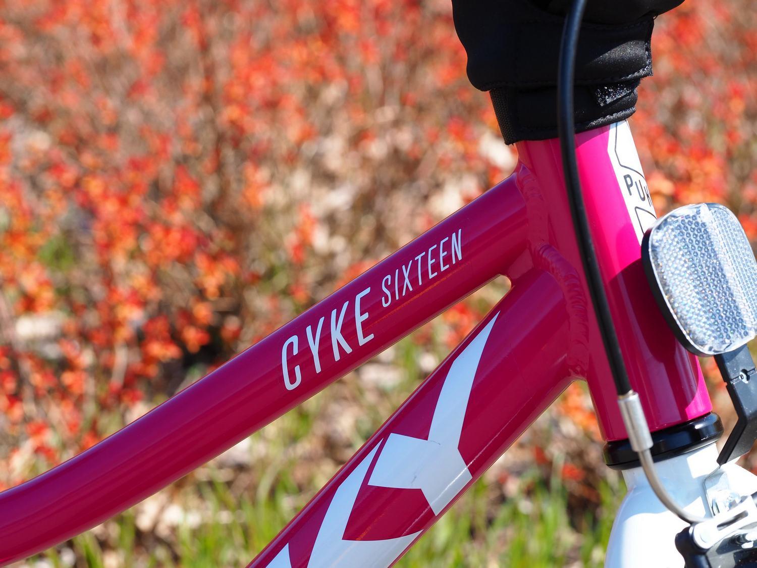 Dviratis PUKY CYKE 16-1 Alu berry-baltas
