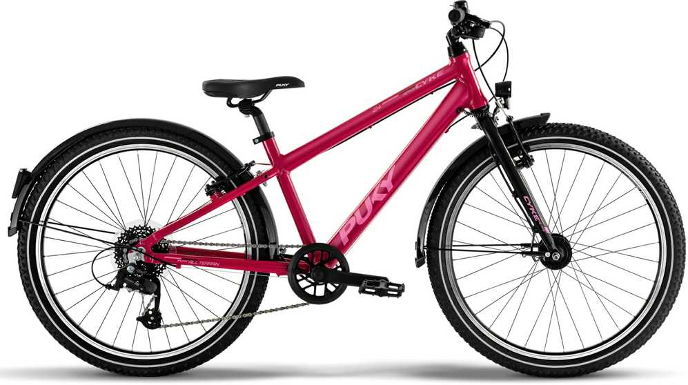 Dviratis PUKY Cyke 24-8 Alu Active berry/juodas