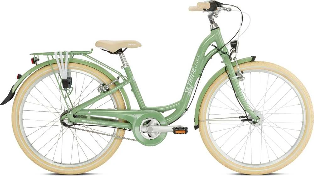 Dviratis PUKY Skyride 24-3 Classic Alu retro žalias