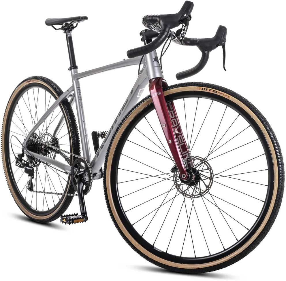 Dviratis Romet Boreas 2 2025 bright graphite-bordo-56 cm / XL (Dydis: 56 cm / XL)