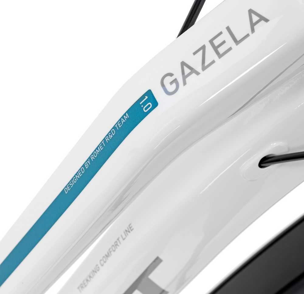 Dviratis Romet Gazela 1 2025 baltas-19" / L (Dydis: 19" / L)