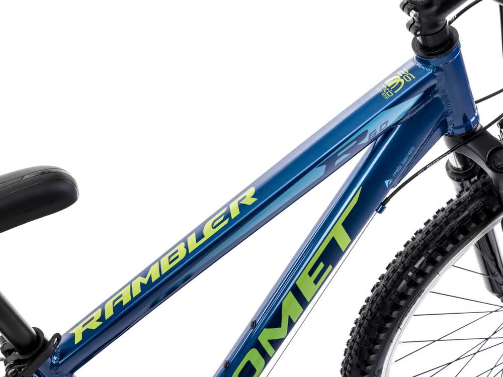 Dviratis Romet Rambler R6.0 2025 mėlynas-lemon-14" / S (Dydis: 14" / S)