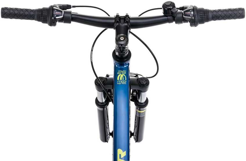 Dviratis Romet Rambler R6.0 2025 mėlynas-lemon-14" / S (Dydis: 14" / S)