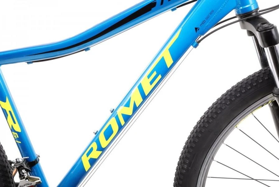 Dviratis Romet Rambler R6.1 JR 26" 2022 mėlynas-žalias-17" / M (Dydis: 17" / M)