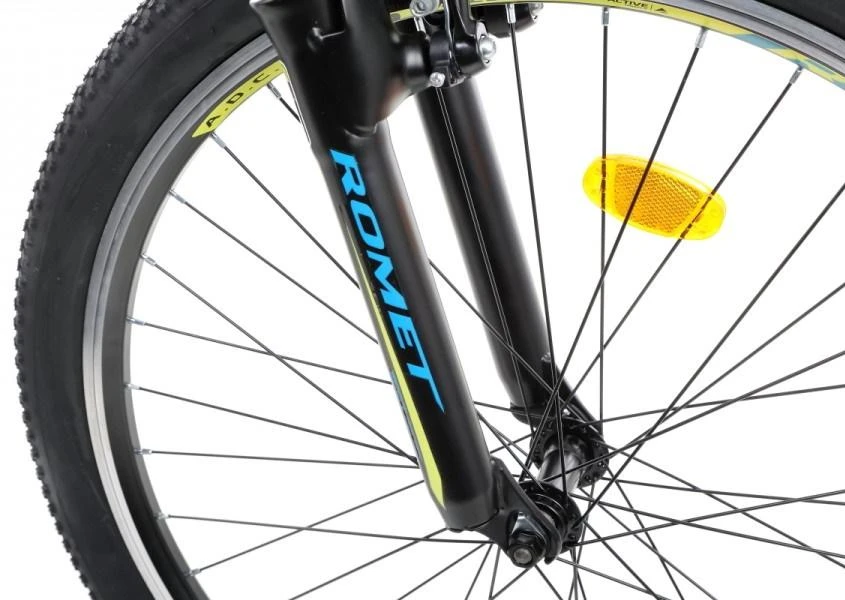 Dviratis Romet Rambler R6.1 JR 26" 2022 mėlynas-žalias-17" / M (Dydis: 17" / M)