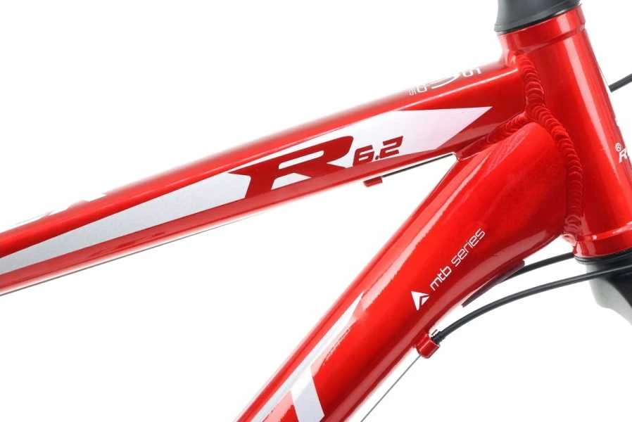 Dviratis Romet Rambler R6.2 26" 2022 red-baltas-17" / M (Dydis: 17" / M)