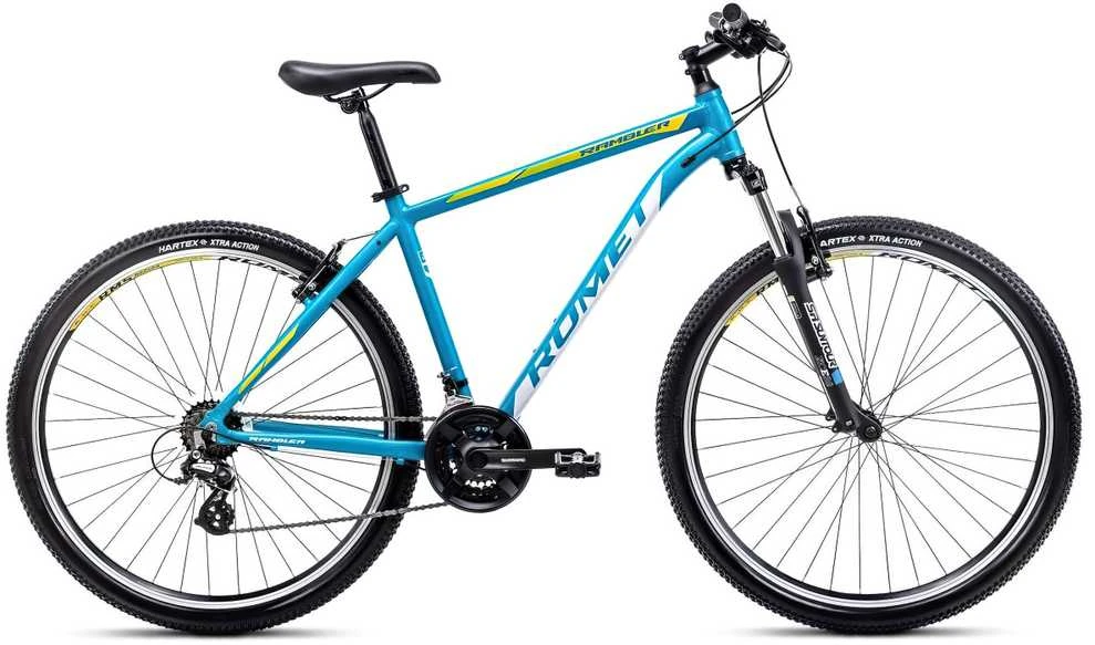 Dviratis Romet Rambler R9.1 2025 mėlynas-baltas-yellow-19" / L (Dydis: 19" / L)