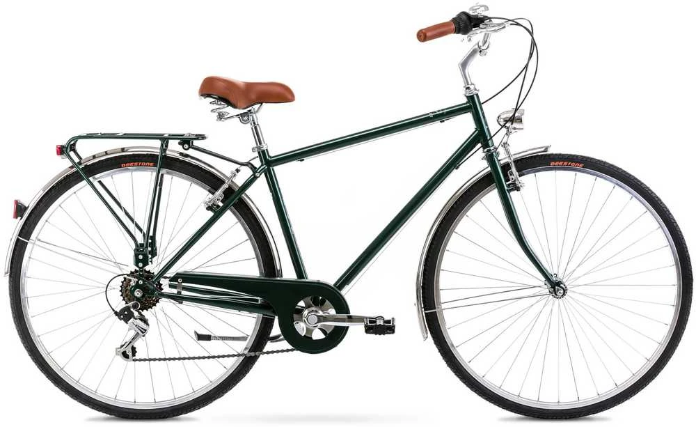 None Dviratis Romet Vintage Eco M 2025 dark žalias-20" / L (Dydis: 20" / L)