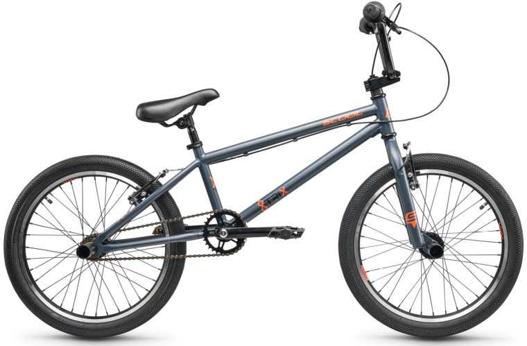 Dviratis S'COOL XtriX 20 1-speed BMX 20" HiTen dark pilkas-oranžinis
