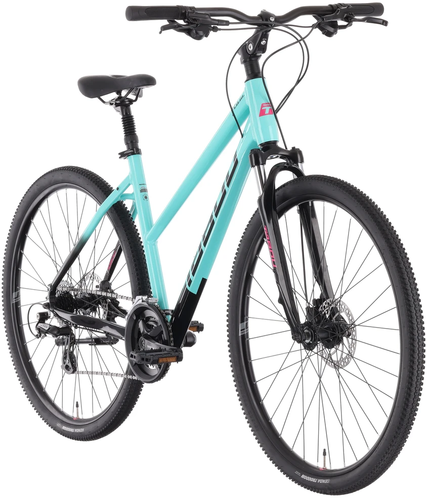 Dviratis Tabou Flow 1 W juodas-mint-S / 17" (Dydis: S / 17")