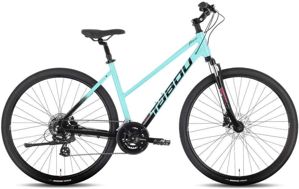 Dviratis Tabou Flow 1 W juodas-mint-M / 19" (Dydis: M / 19")