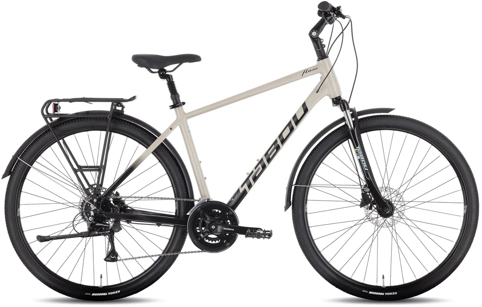 Dviratis Tabou Flow 2 EQ juodas-pilkas-M / 19" (Dydis: M / 19")