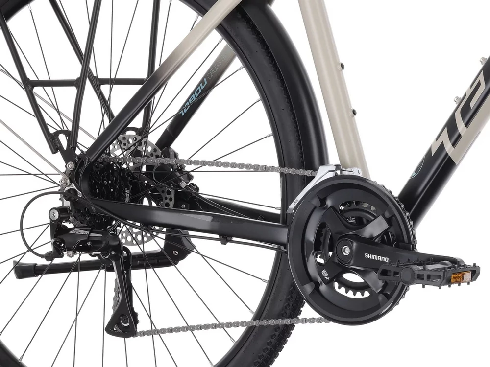 Dviratis Tabou Flow 2 EQ juodas-pilkas-L / 21" (Dydis: L / 21")