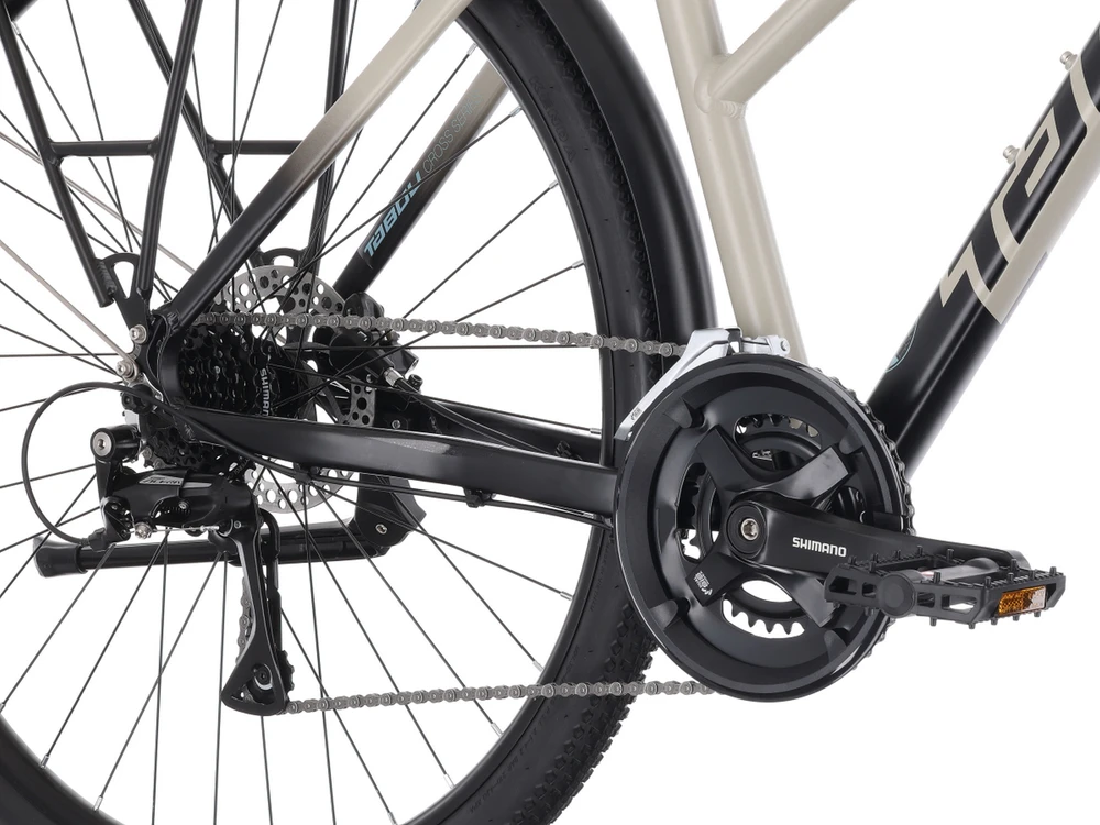 Dviratis Tabou Flow 2 EQ W juodas-pilkas-L / 21" (Dydis: L / 21")
