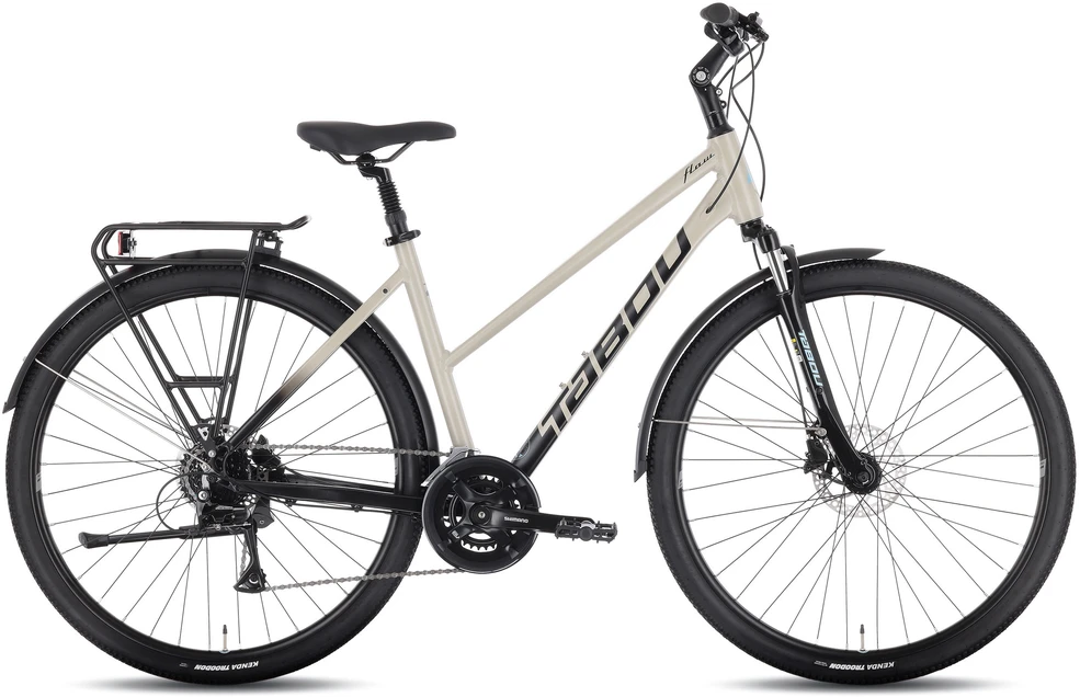 Dviratis Tabou Flow 2 EQ W juodas-pilkas-L / 21" (Dydis: L / 21")