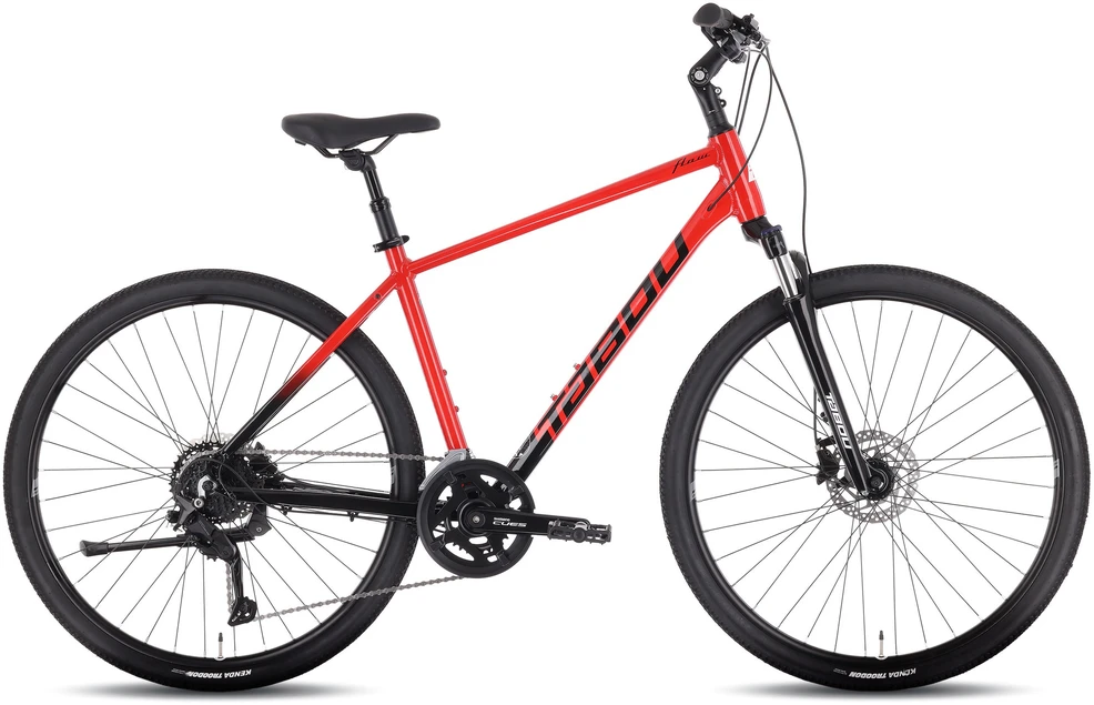 Dviratis Tabou Flow 3 juodas-red-S / 17" (Dydis: S / 17")