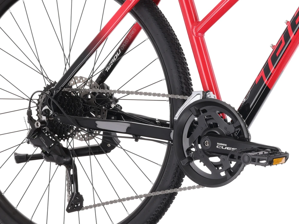 Dviratis Tabou Flow 3 W juodas-red-M / 19" (Dydis: M / 19")