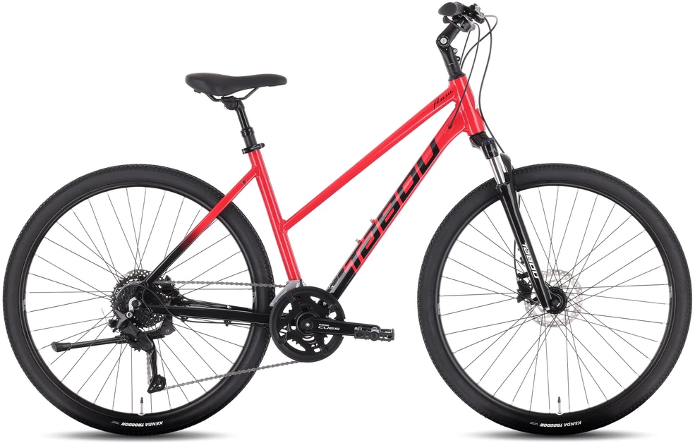 Dviratis Tabou Flow 3 W juodas-red-M / 19" (Dydis: M / 19")